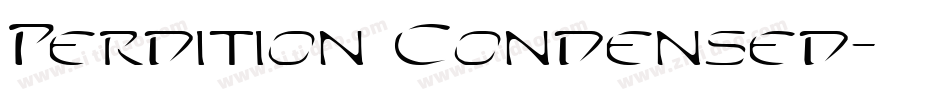 Perdition Condensed字体转换